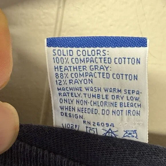 Vintage Champion Roosevelt Rough Riders Alumni T Shirt Made in USA Blue Men XL - Picture 6 of 9